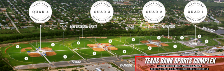 Texas Bank Sports Complex Layout 2021