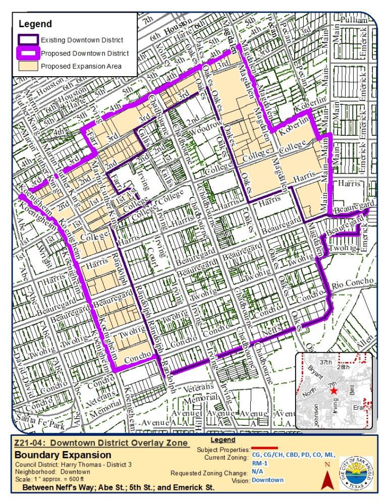 Downtown District Overlay Zone Map Downtown District Overlay Zone Map
