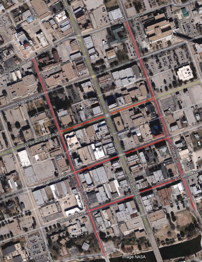 Map of the PressurePave work being done downtown. Map of the PressurePave work being done downtown.